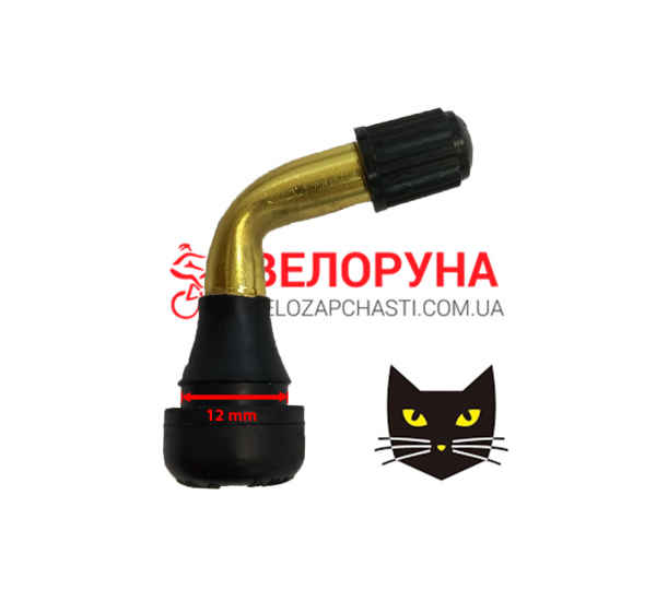 Винтиль Бескамерный Кривой 12mm BLACK CAT PVR50